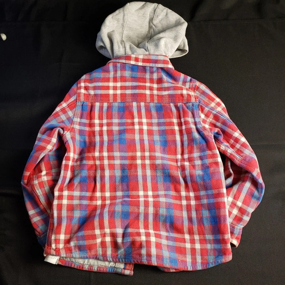 Next Hoodie Flannel Button Down‎ Boy’s 5-6Yrs - Picture 2 of 3